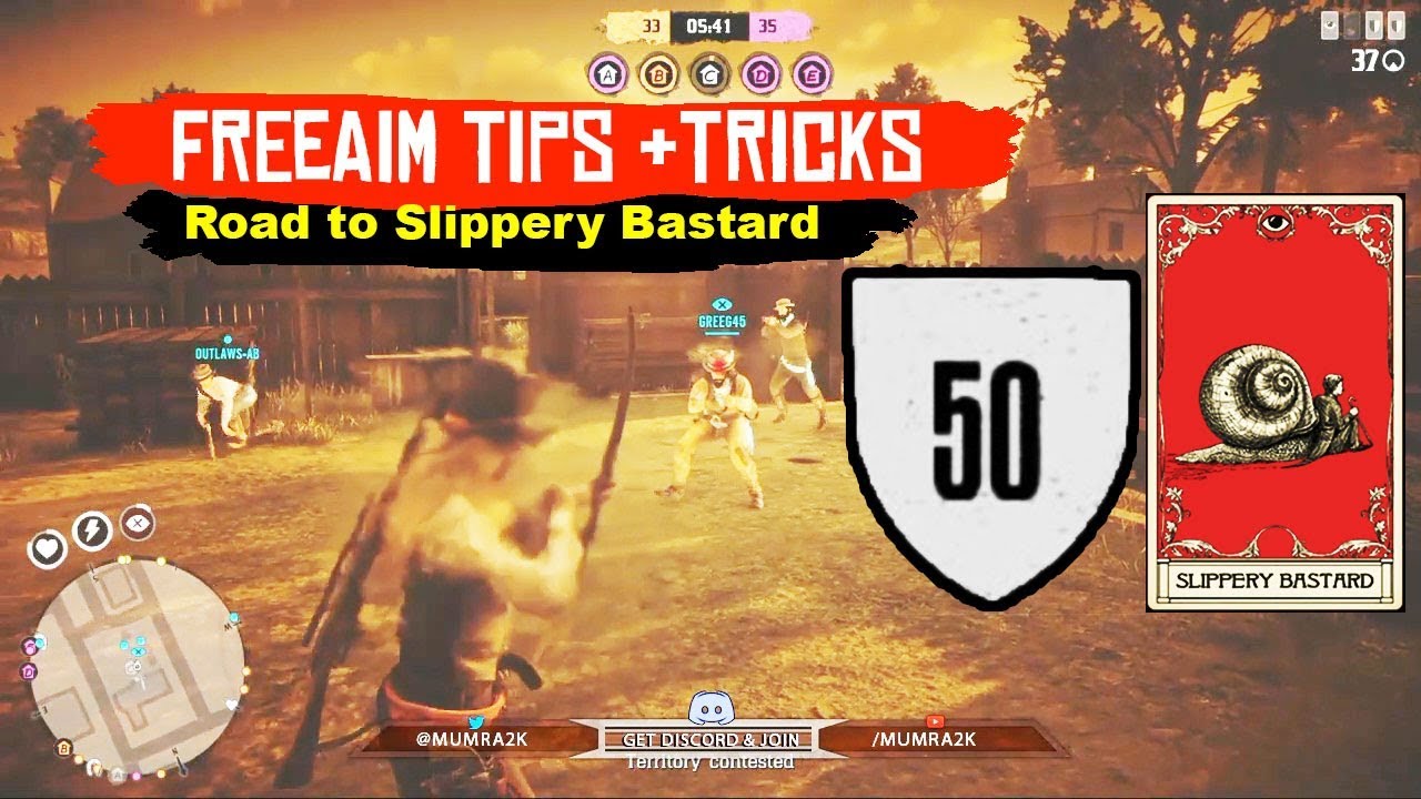 Free Aim vs Auto Aim tips and tricks tutorial road to Slippery Bastard | Red Dead Redemption