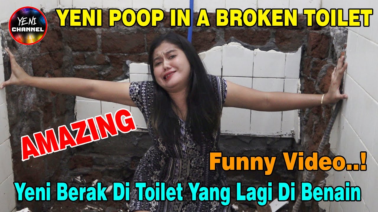 TERPAKSA YENI BERAK DI TOILET YANG LAGI DI BENAIN