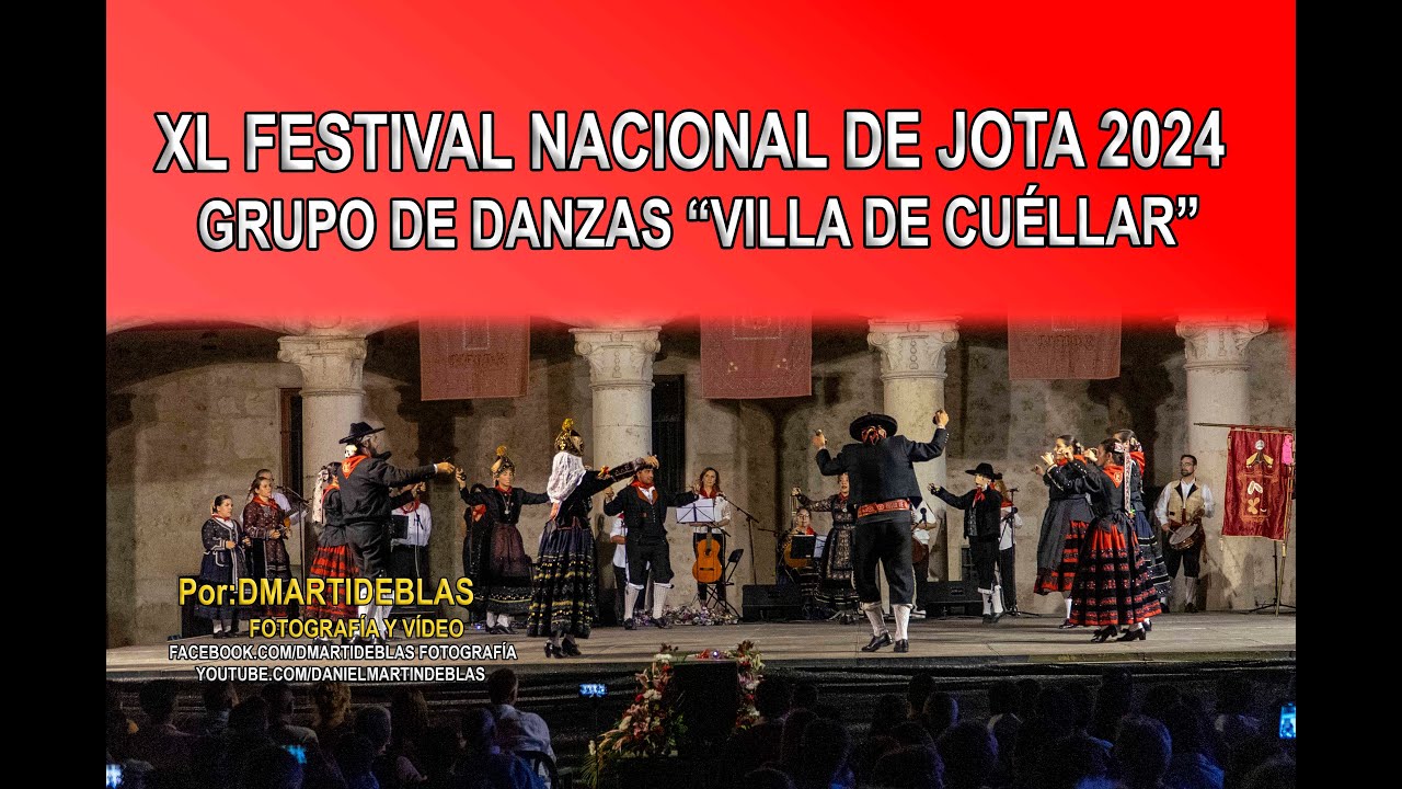 GRUPO DE DANZAS VILLA DE CUÉLLAR, en el 40º FESTIVAL NACIONAL DE JOTA de Cuéllar 2024