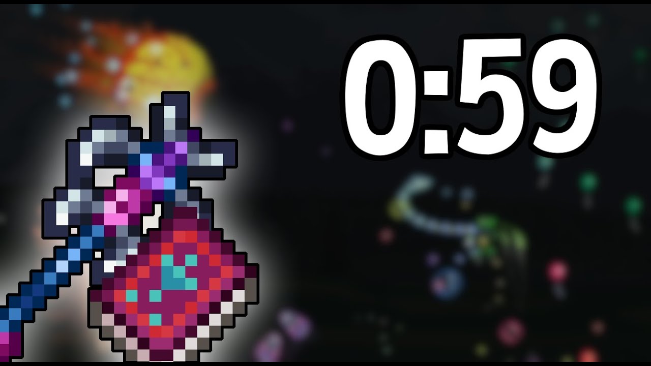 Blade Staff + Mage Hybrid Killing Master Mode Twins In Less Than A Minute! (Terraria 1.4.5)