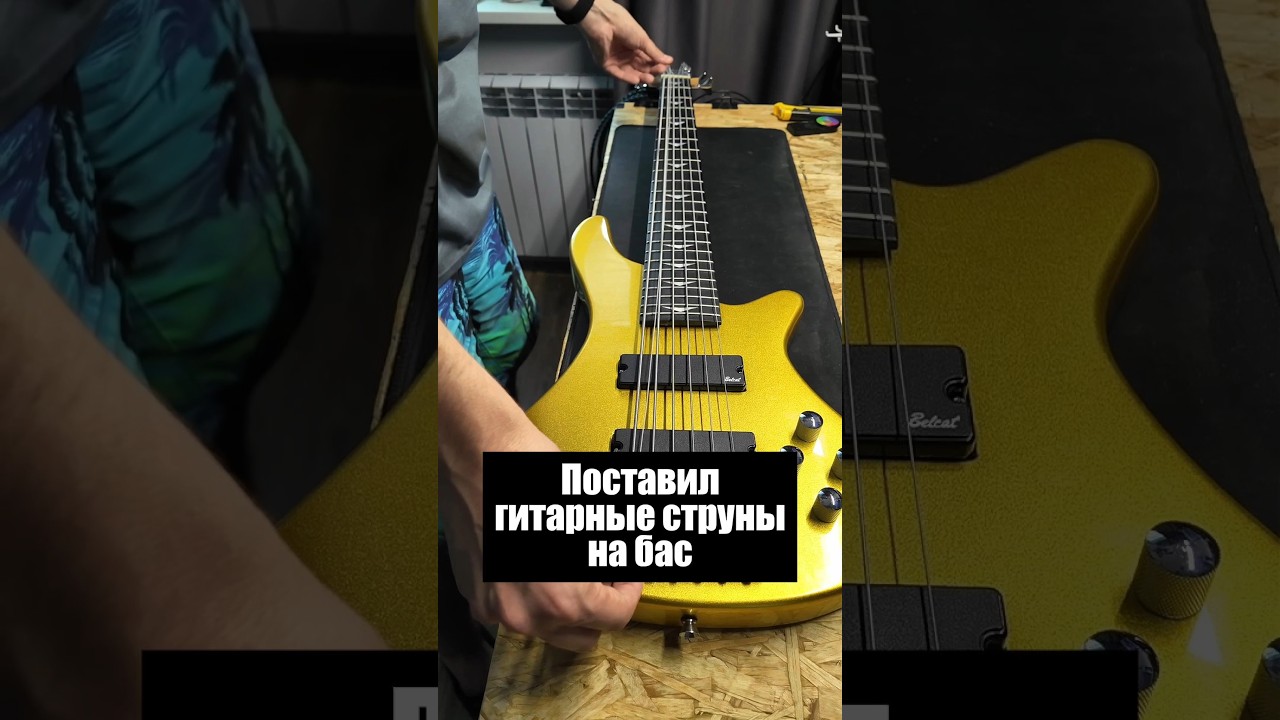 Поставил на бас струны от обычной гитары. Что ещё проверить?