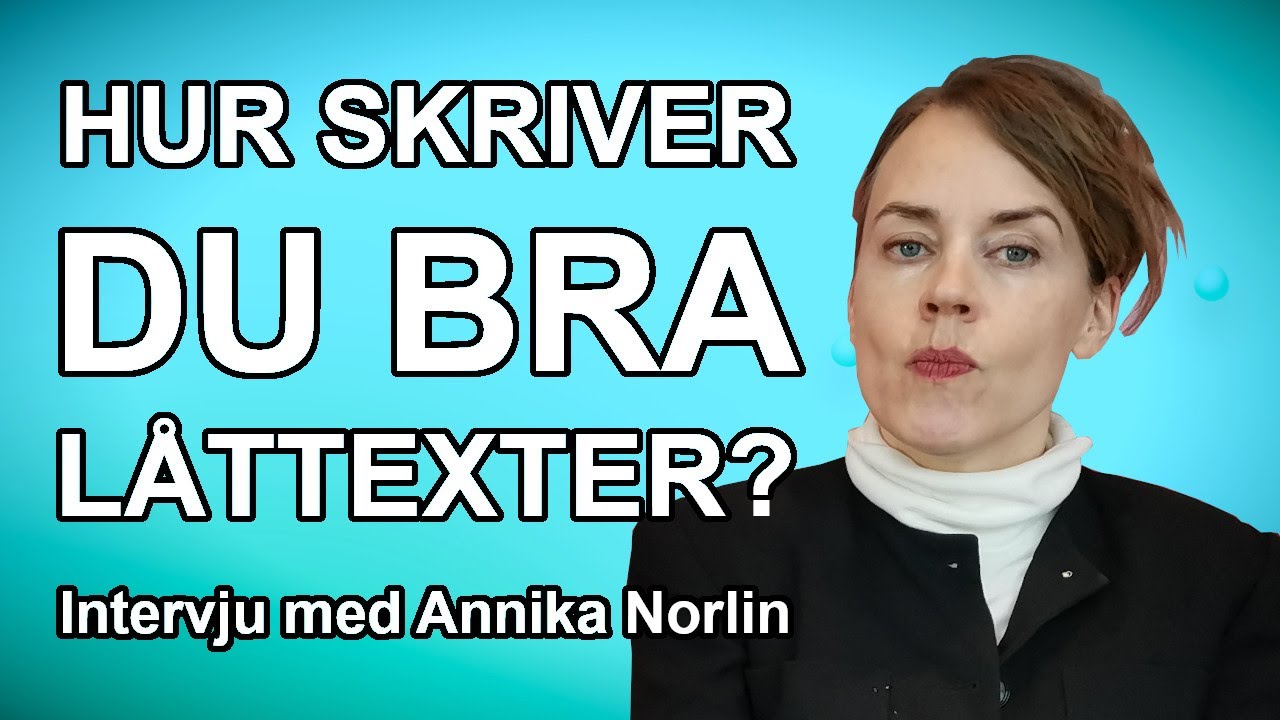 INTERVJU: Annika Norlin