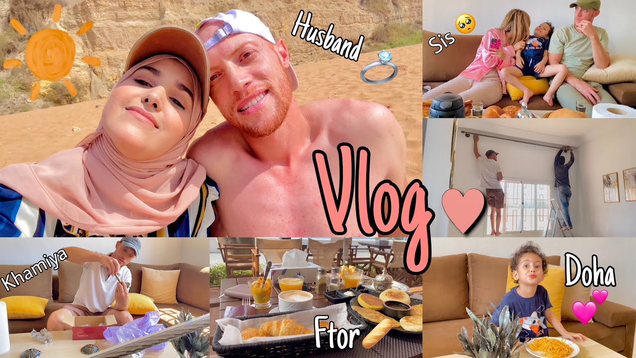 VLOG || بدلنا روتين الصباح ( فطور على برا☕️، تبحيرة مع الحب ☀️، جاو عندي دارنا و أخيرا ركبت الخامية)