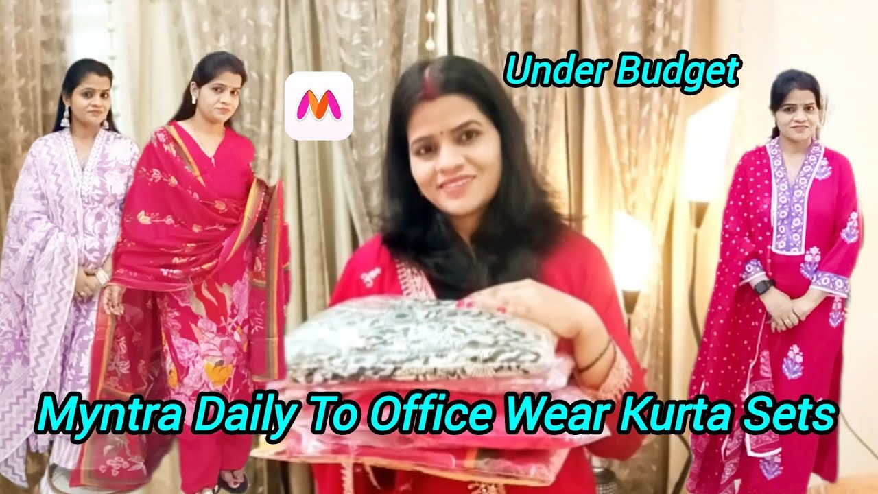 Myntra Daily Office Wear Kurta Sets Under Budget 💼✨ | Affordable & Stylish Workwear Haul