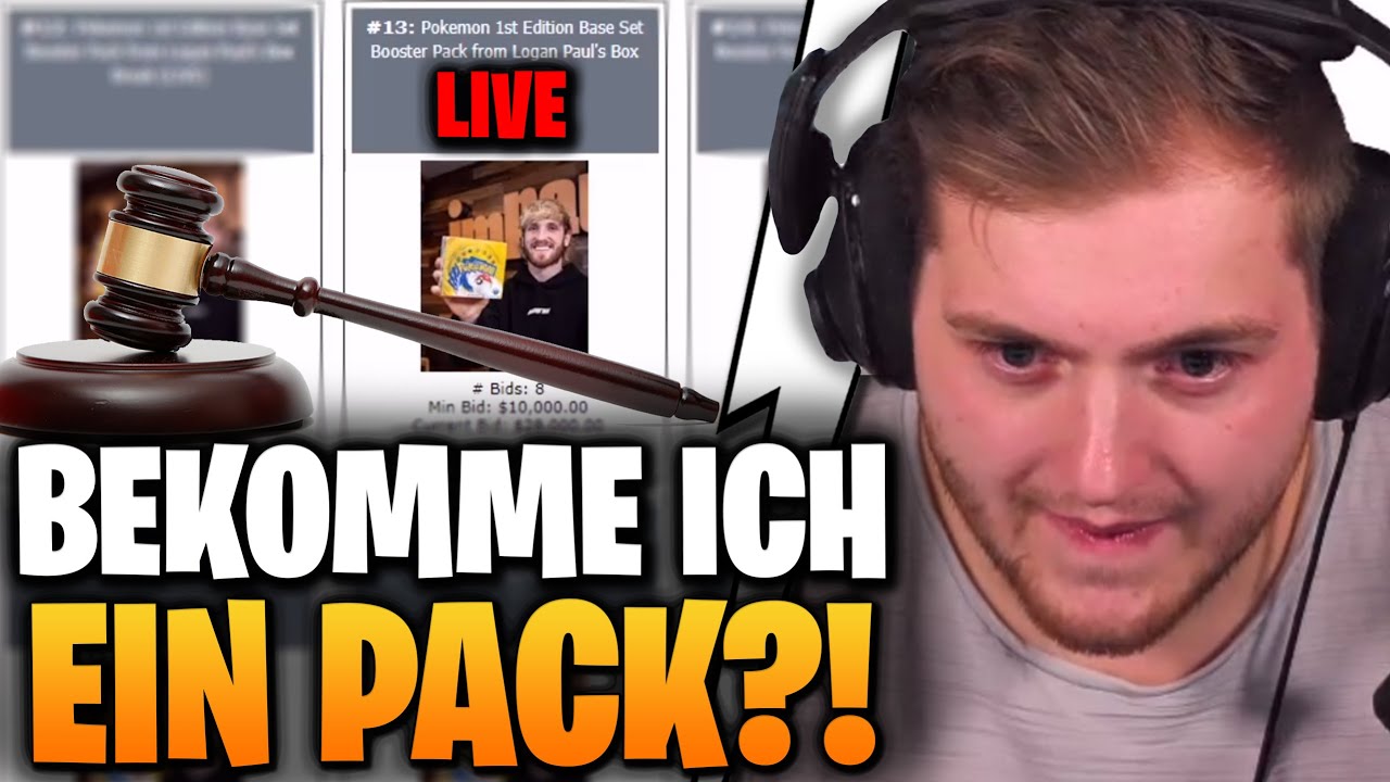 😨💸ICH BIETE LIVE MIT! - Logan Paul 1st Edition Pack Auktion | Trymacs Stream Highlights