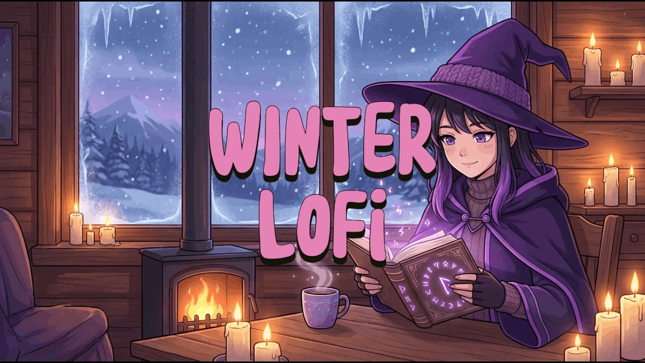 ❄️🧙‍♀️ Sera’s Winter Cabin Lofi — Study - Relax - Sleep (3 Hours) 🕯️💜