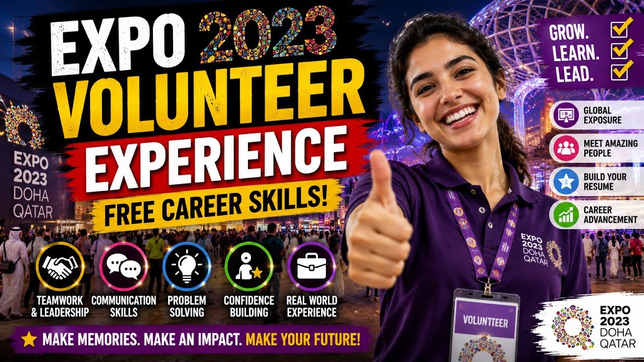 Volunteer at Expo 2023 Qatar 🇶🇦 | Skills You Gain & Career Opportunities Explained / iam_mex