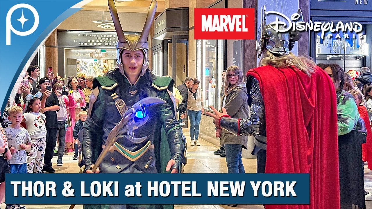 🔴 Thor & Loki visit Disney’s Hotel New York – The Art of Marvel at Disneyland Paris 2025