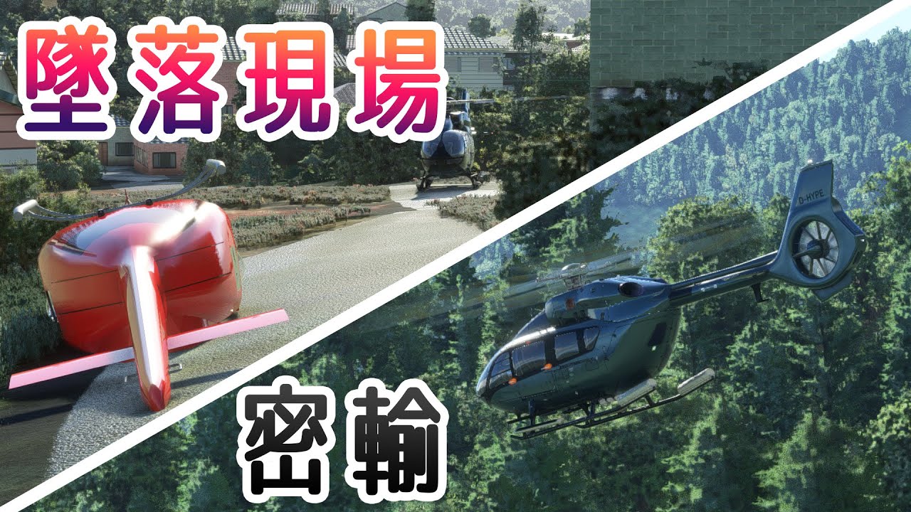 【フライトシム】墜落現場の捜索から運び屋まで！ヘリコプターでランダムミッションをやってみた。（NeoFly + HPG H145)