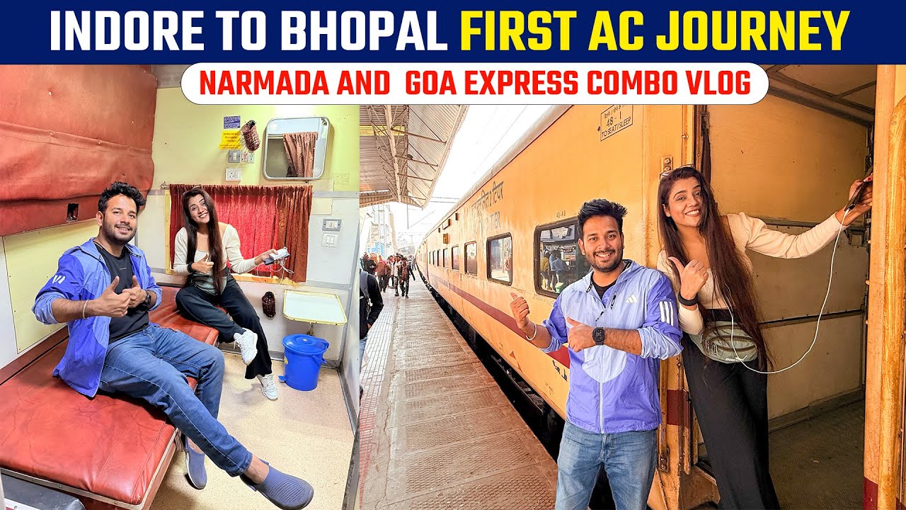 ICF FIRST AC Narmada express Indore to Pune connecting train Experience with  @radioactiveruchi