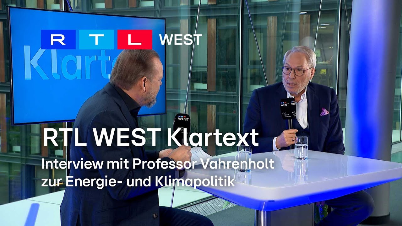 RTL WEST Klartext: Professor Fritz Vahrenholt zur Energie- und Klimapolitik | RTL WEST, 08.12.2023