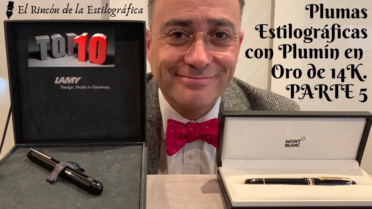 Lamy Dialog - Montblanc 145. Top 10 de las Plumas Estilográficas con Plumín en oro de 14K. PARTE 5.