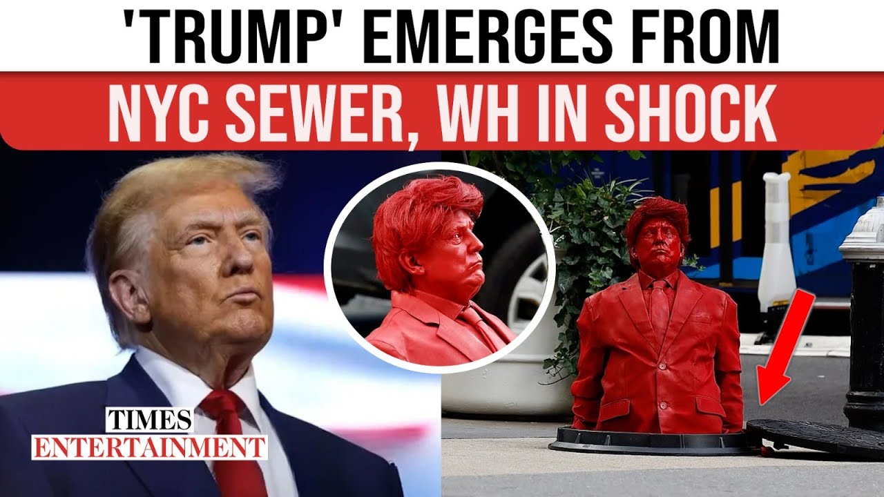 'Grime Covered' Trump Goes VIRAL; White House REACTS, Slams Artist For SHOCK Life-Size Red Sculpture