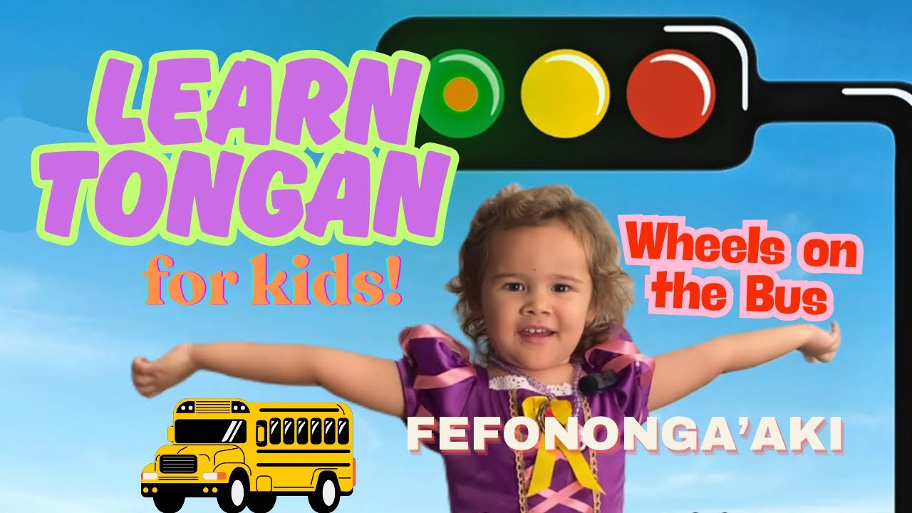 Tongan Language Learning for KIDS! Fefononga’aki ✈️🚗🛥️ Transportation | Wheels on the Bus and more!