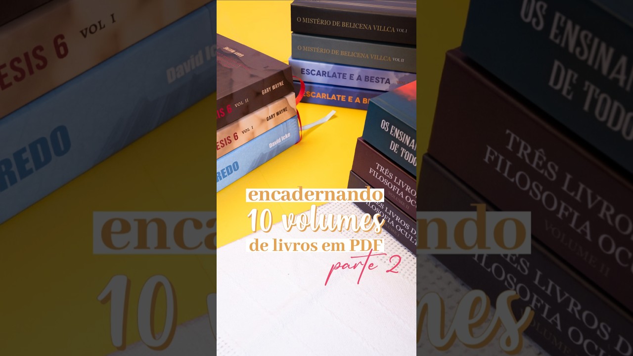 Encadernando 10 LIVROS EM PDF | Parte 2 #encaderna&ccedil;&atilde;o #papelariapersonalizada
