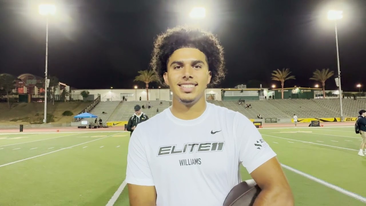 Four-star QB commit Jonas Williams talks USC at Elite 11