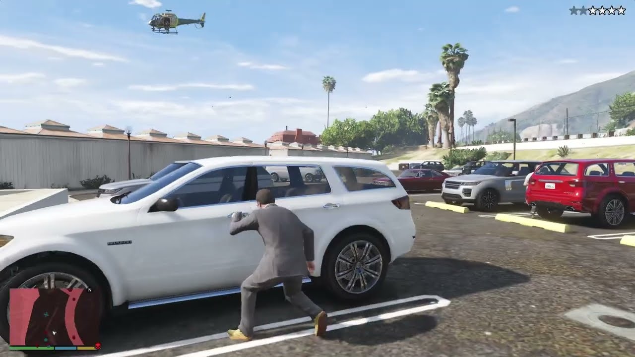 GTA V: Michael, Franklin, Trevor Epic 10 Star Cop Battle + Escape #23