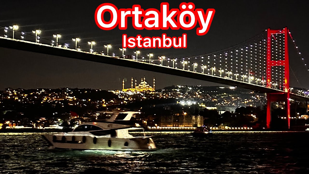 Ortaköy,Istanbul |Walking tour in charming waterfront district of history with Bosphorus view|4k UHD