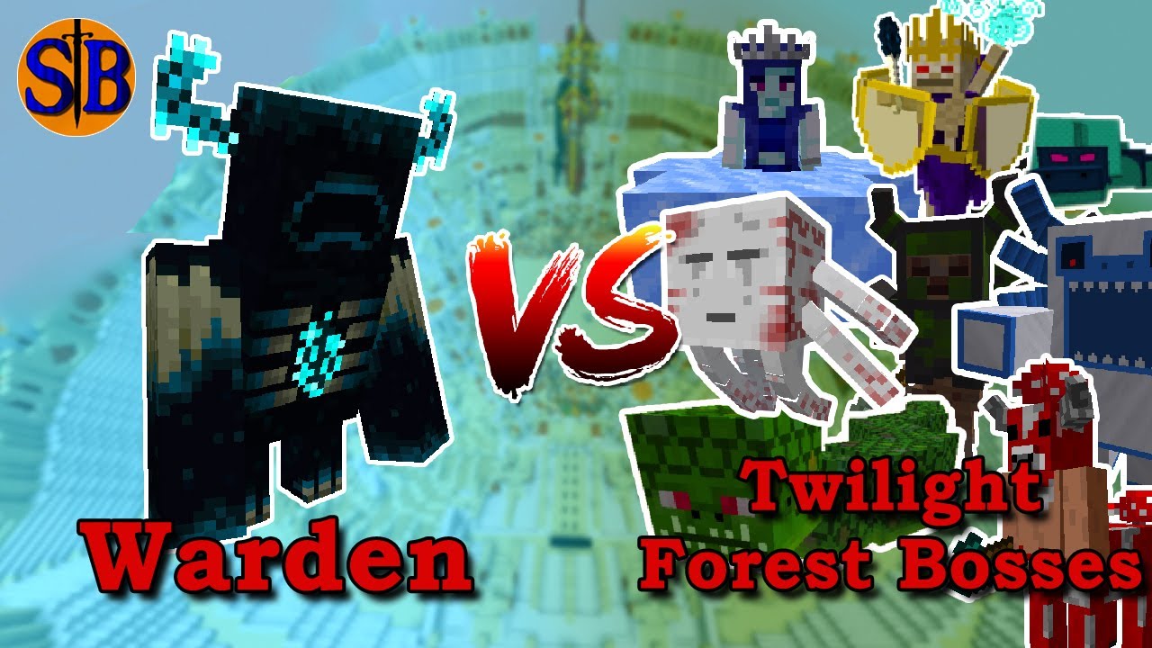 Warden(wild backport) vs Twilight Forest Bosses | Minecraft Mob Battle