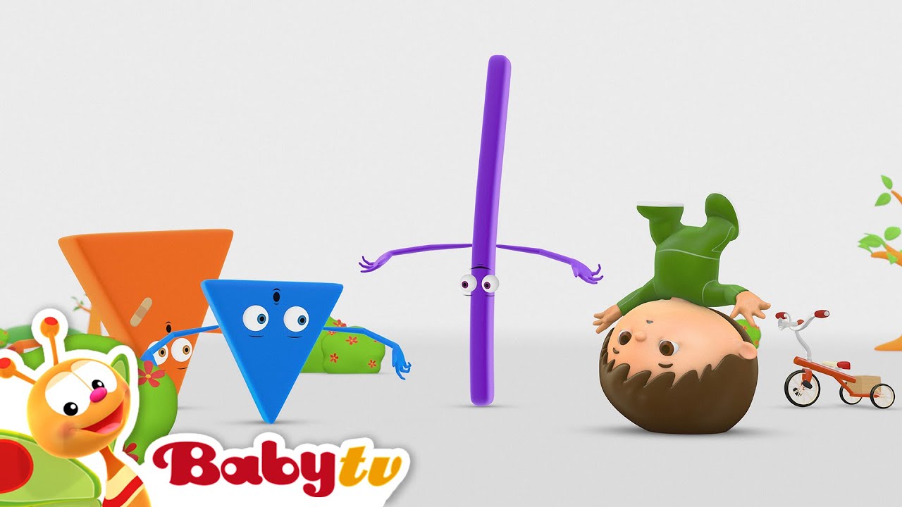 🔺 Gangorra com Charlie e as Formas​🔻​ Formas para crianças | desenhos animados @BabyTVBR