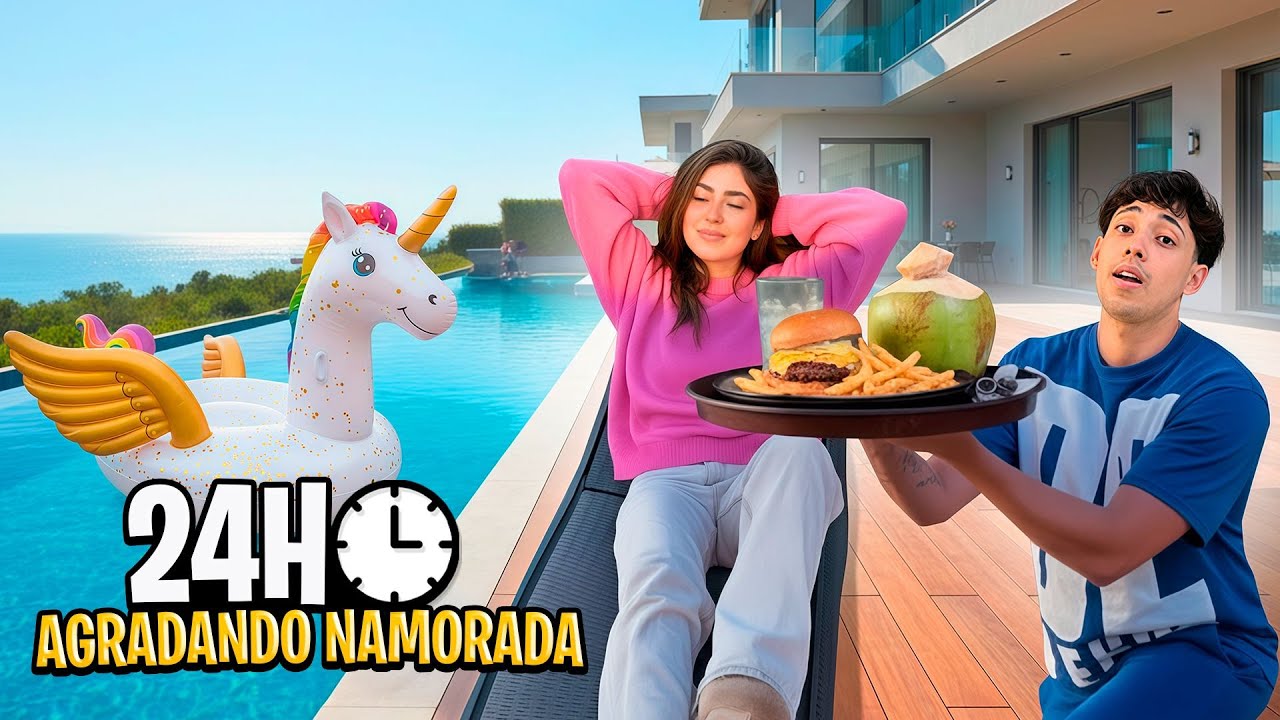 24 HORAS AGRADANDO MINHA NAMORADA 😭 (me arrependi)