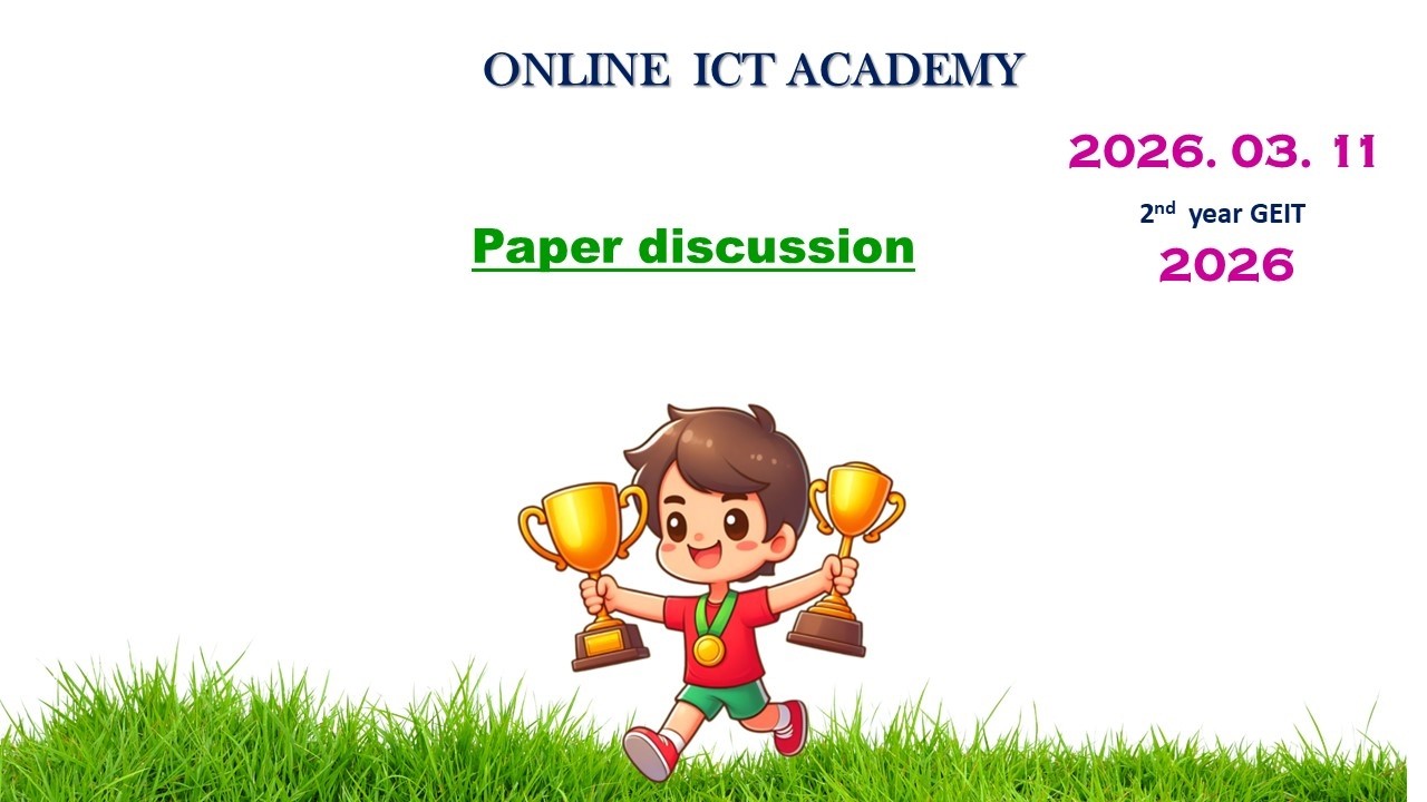 paper discussion - MS word and MS excel lessons