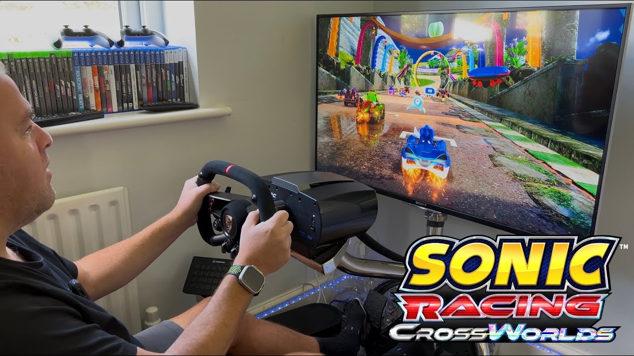 Руль и педали Sonic Racing Crossworlds — Fanatec — Xbox X — 4K