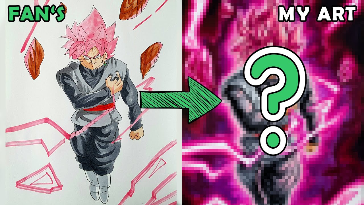 Drawing Goku Black Rose Unforseen Darkness | Redraw fan's Drawing