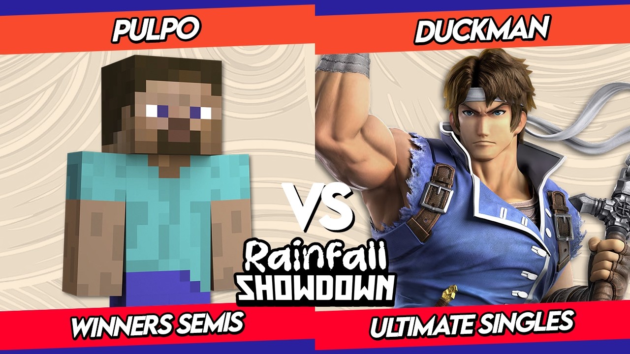 Rainfall S. Winners Bracket | Pulpo (Steve) VS. Duckman (Richter) Smash Ultimate - SBBU AQP
