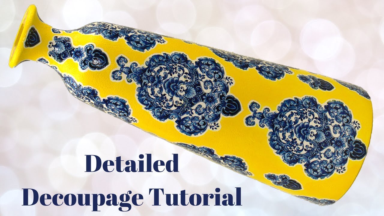 DIY Decoupage Vase | How To Tutorial | Upcycle