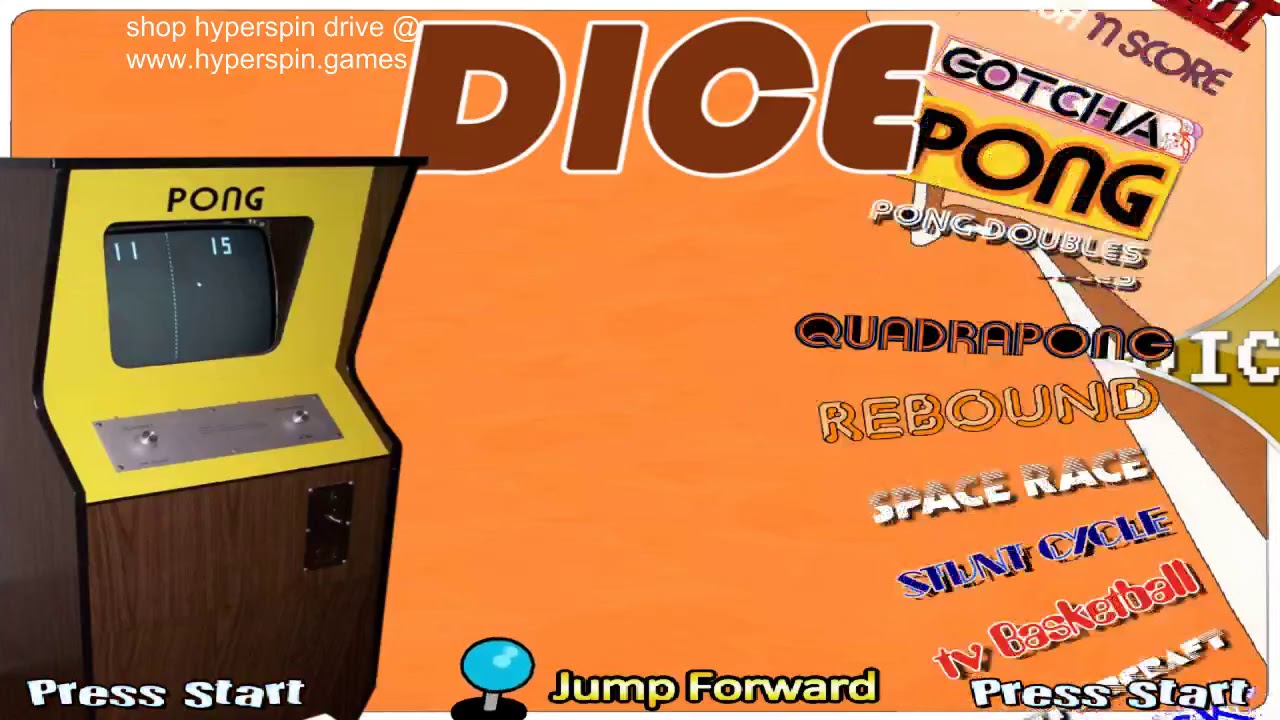 Hyperspin Drive 2019 Atari Dice Arcade Games