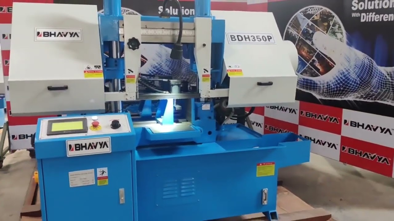Fully Automatic Bandsaw Machine Max Cutting Capacity 350mm Dia, Model BDH-350P