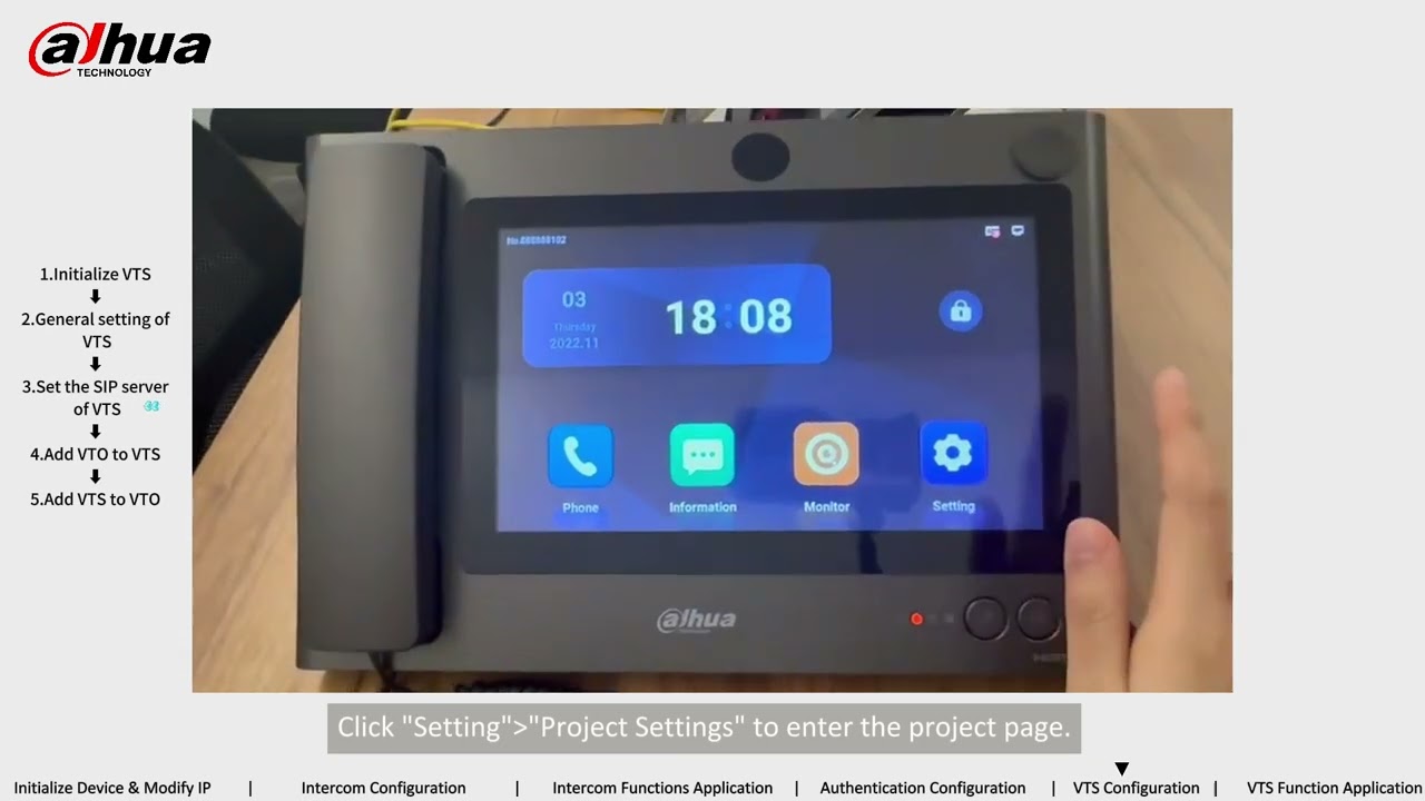IP Series | Dahua | VTS Configuration
