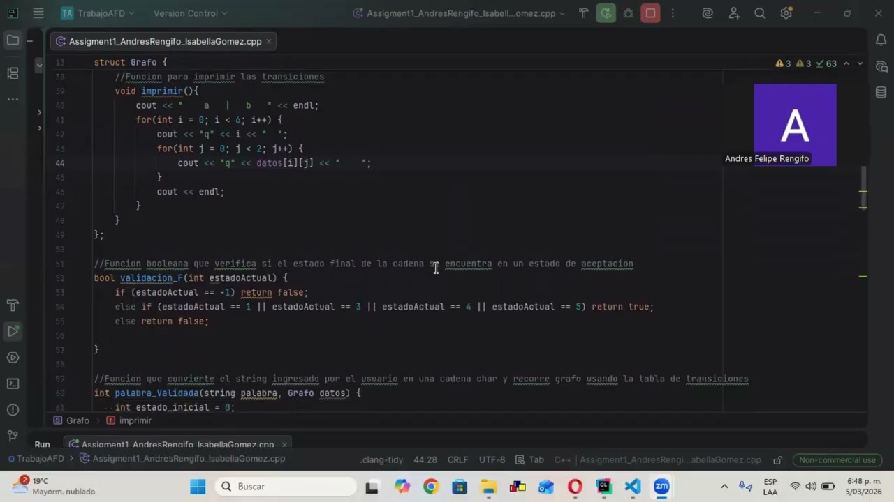 🚀 ¡Construyendo un Autómata Finito Determinista en C++!