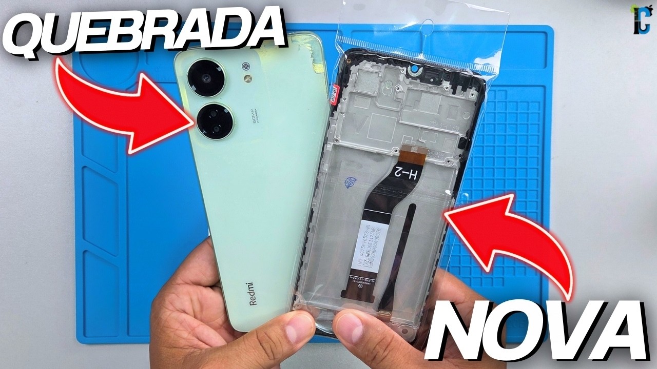 Xiaomi Redmi 13C: Processo Completo de Troca de Tela!
