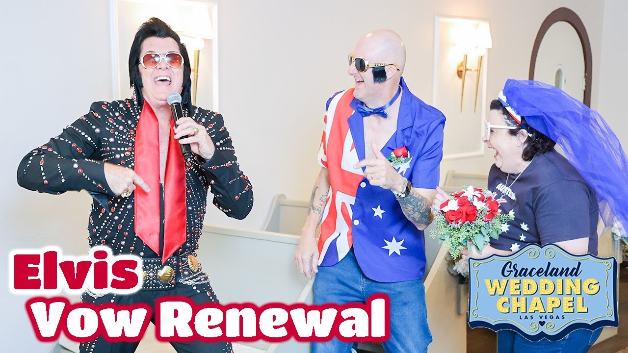 Jasen & Karen's Elvis Vow Renewal in Las Vegas | Graceland Chapel