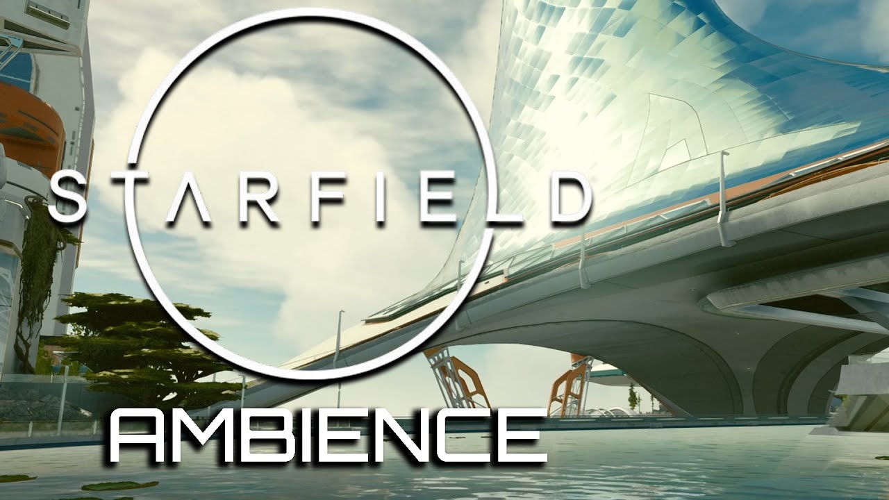 New Atlantis Sights & Sounds | 1 Hour Starfield Ambience and Relaxing Music