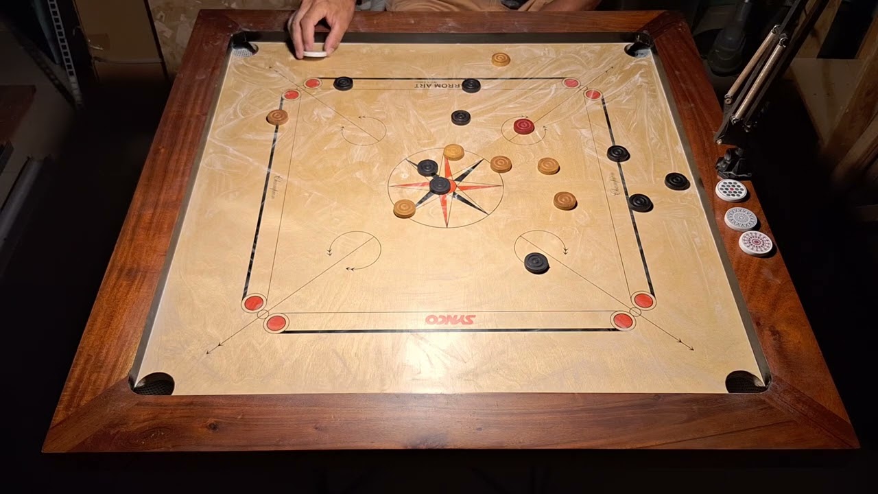 Carrom White Slam practice at home 2026 new break 😅