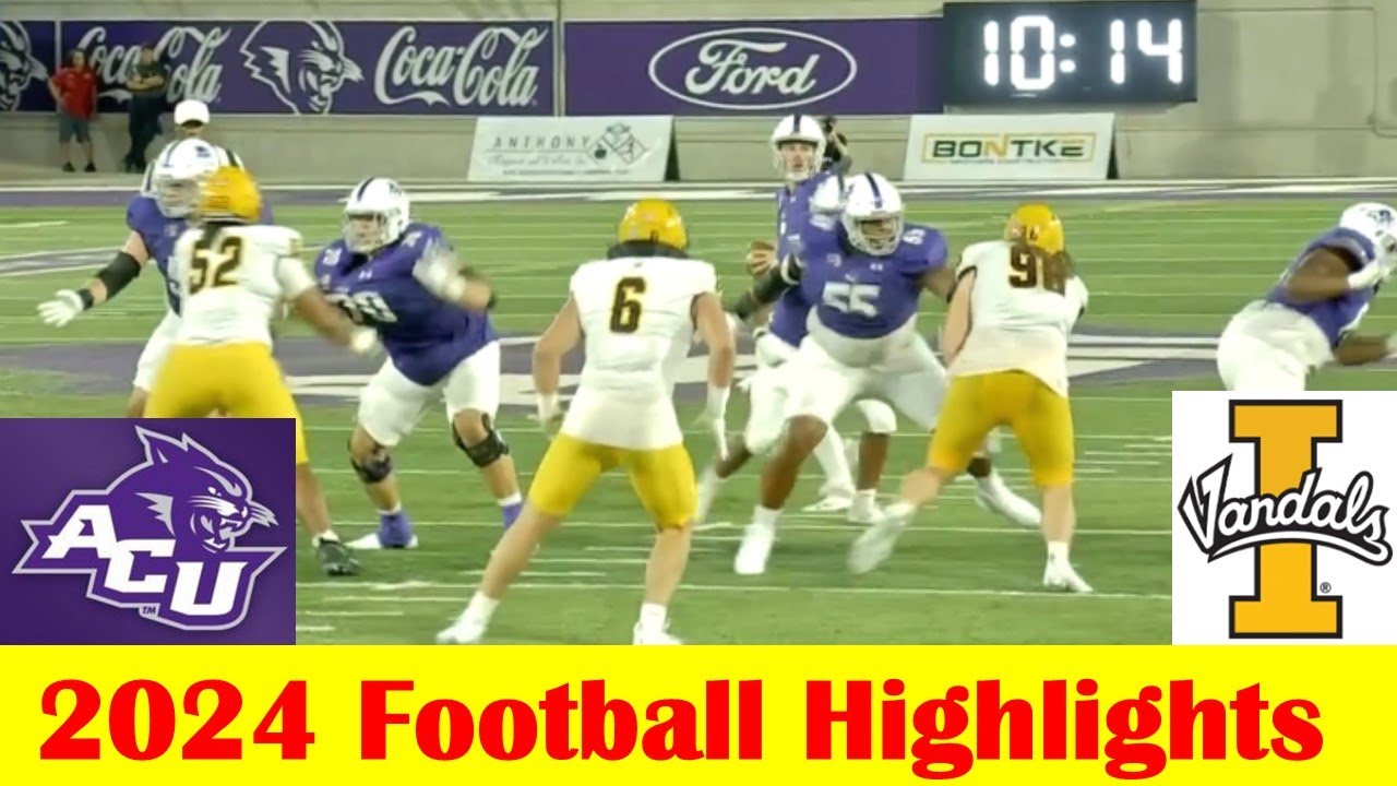 Idaho vs Abilene Christian Football Game Highlights 9 21 2024