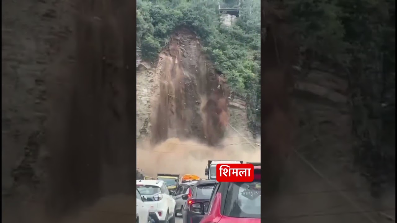 Landslide in Shimla #landslide