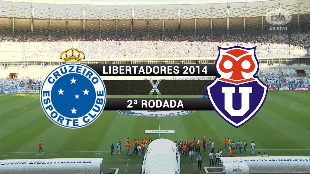 Gols - Cruzeiro 5 x 1 Universidad de Chile (CHI) - Libertadores 2014 - 25/02/2014