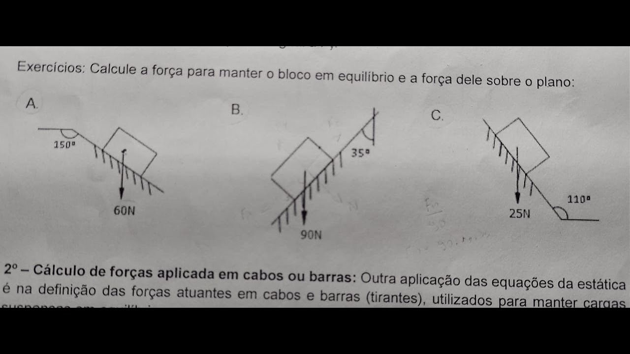 exercícios pagina 9 da apostila de resistência dos materiais. parte 1.