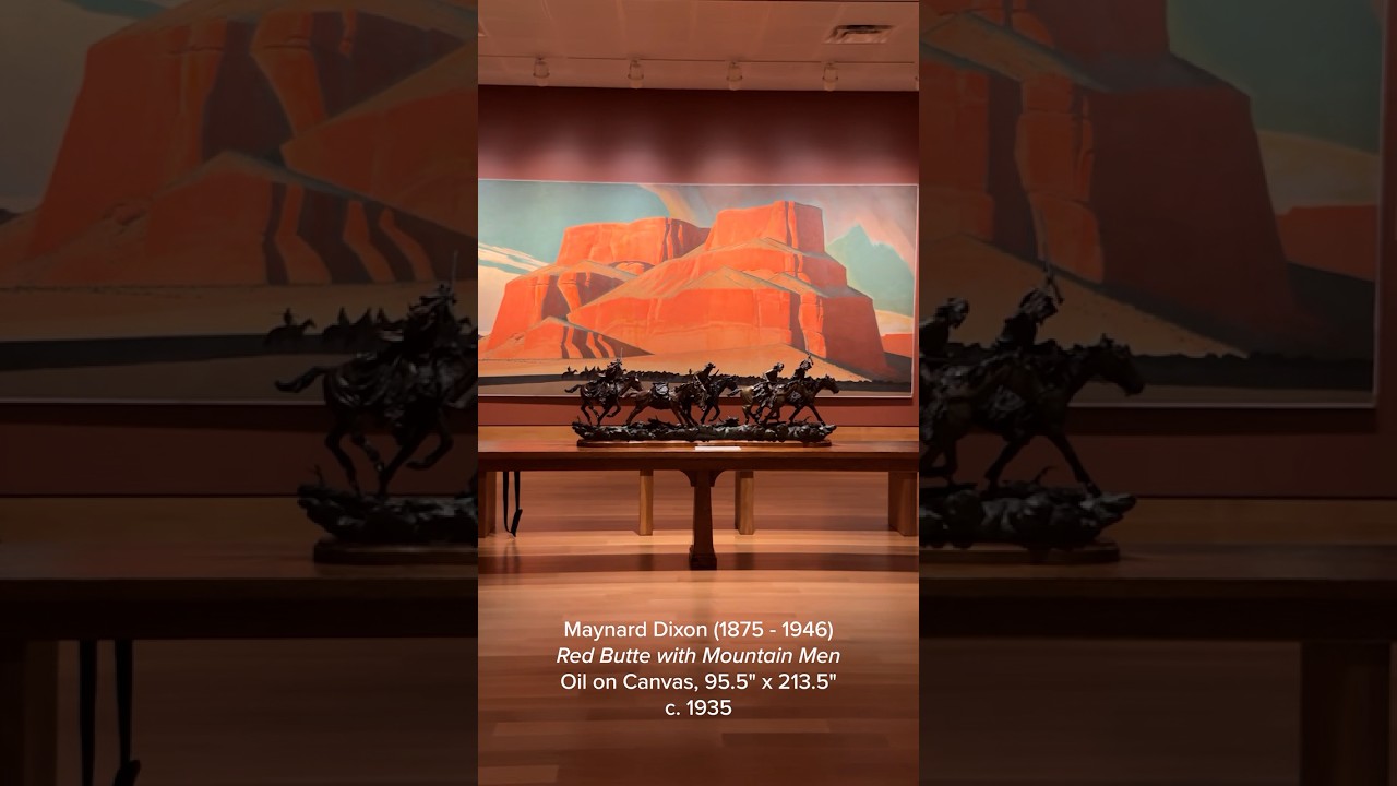 Two of the Largest Maynard Dixon Paintings #shorts #mural #museum