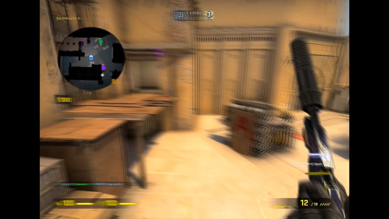 CS:GO Aimer aims at NPCs using a (Computer Mouse) on top of a piece of Glass*real*