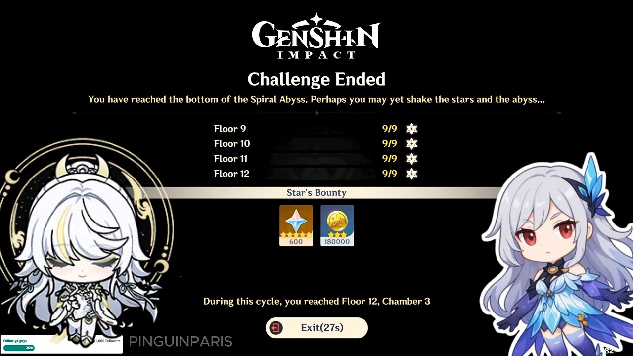 This Version Sipral Abyss is for Zibai | Genshin Impact