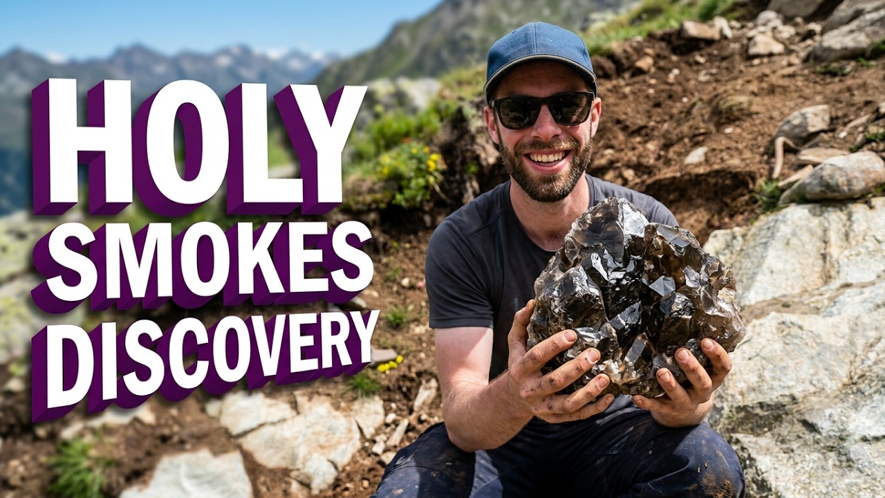 Rookkwarts Kristallen Vinden In Onze Smokey Quartz Pocket in Zwitserland
