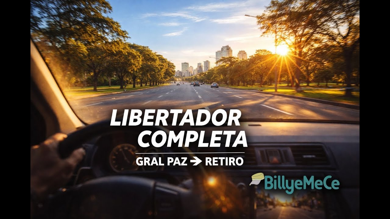 Av. del Libertador COMPLETA: De Gral. Paz a Retiro 🇦🇷 (4K Driving)