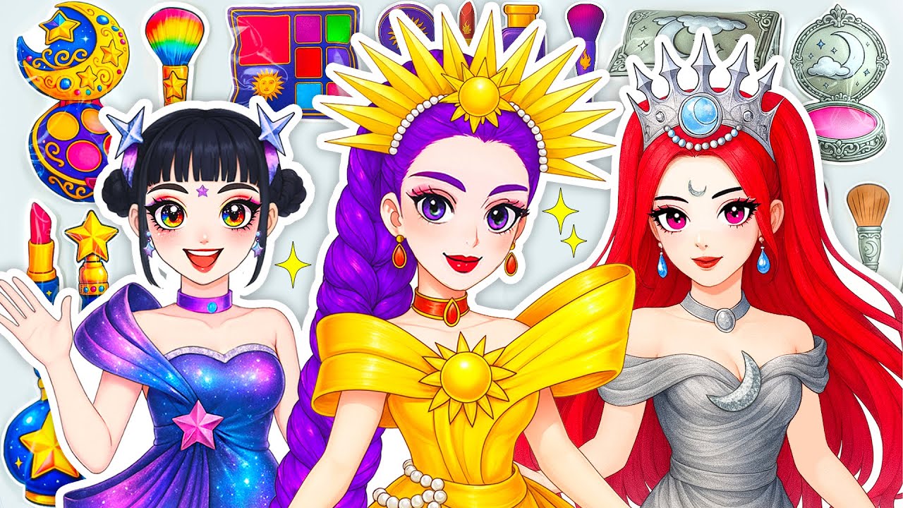 Paper DIY✨KPOP DEMON HUNTERS Rumi, Mira, Zoey Elemental Fashion Skincare + Makeup Blind Bag Unboxing