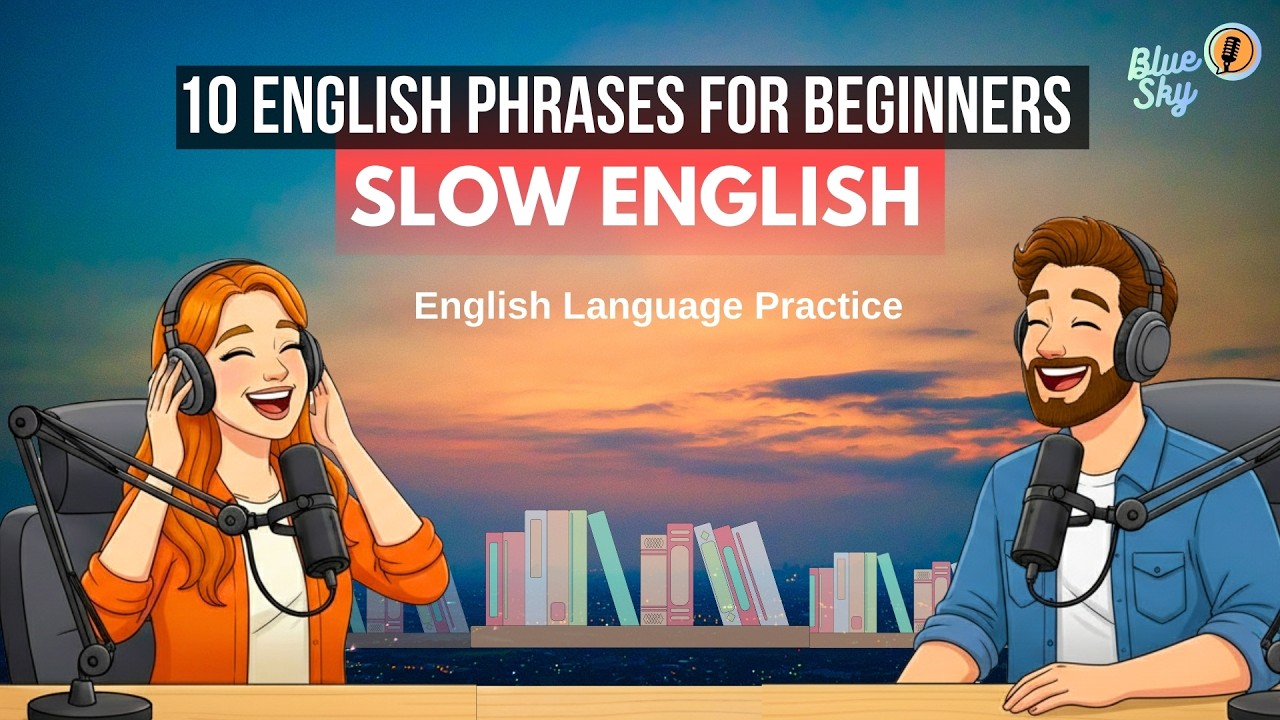 Learn English with an Easy Podcast | 10 English Phrases for Beginners