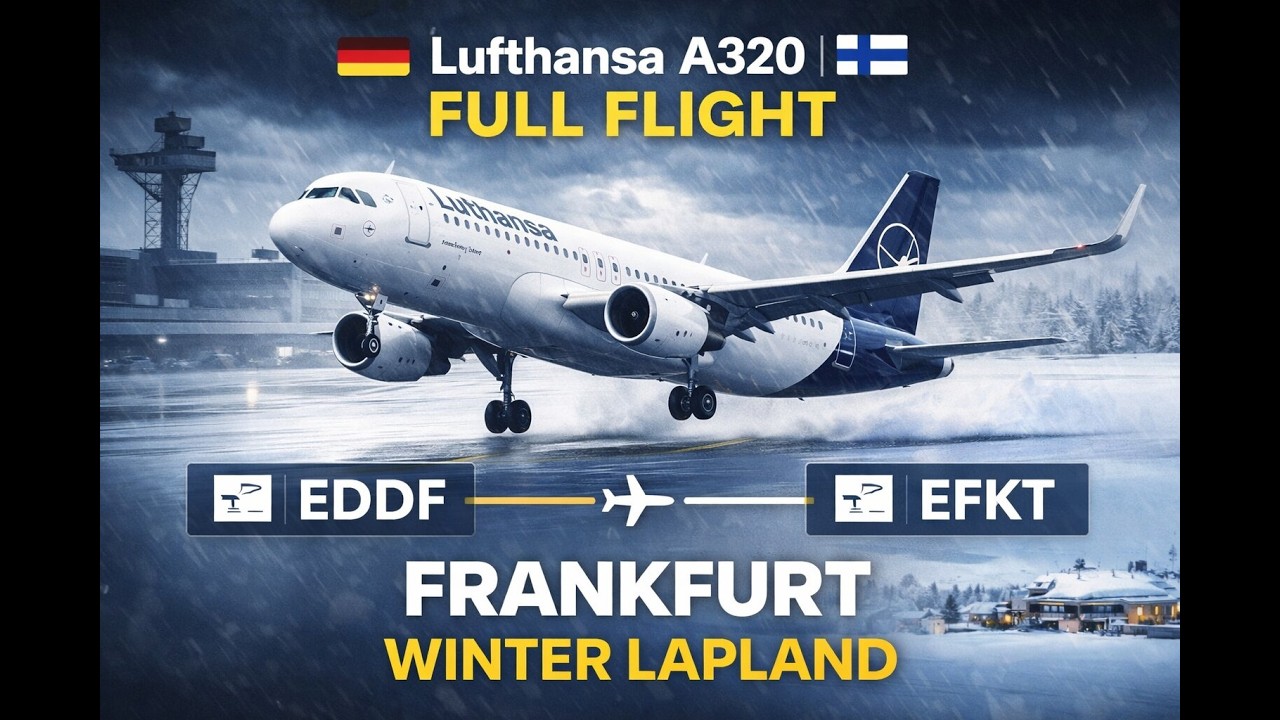 FULL FLIGHT | Lufthansa A320 | EDDF – EFKT - EDDF | MSFS 2024